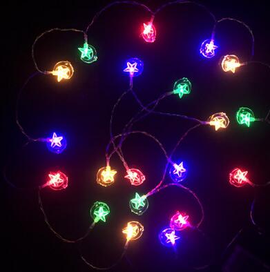led彩燈閃燈串燈 圣誕*電池燈 浪漫婚禮節(jié)日裝飾燈 露營