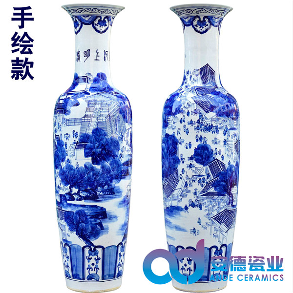 陶瓷工藝花瓶景德鎮(zhèn)獨特大花瓶定制禮品大花瓶廠家