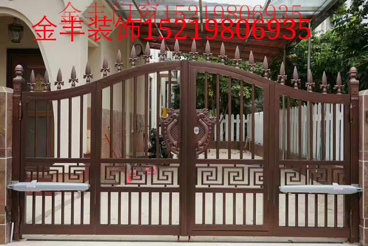 鋁藝大門 鋁藝大門 庭院門電動(dòng)花園別墅大門