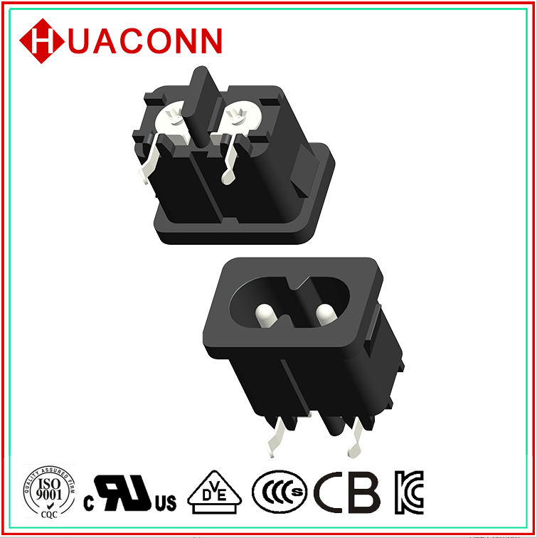 八字尾座 電源插座 AC插座 INLET SOCKET 器具輸入插座 C8 八字插座VDE KC UL