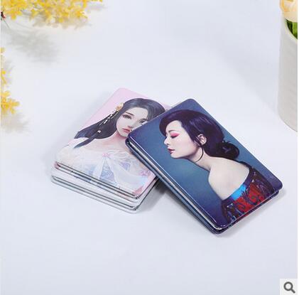 時(shí)尚淑女學(xué)生化妝鏡小鏡子 方便攜帶化妝必備可定制