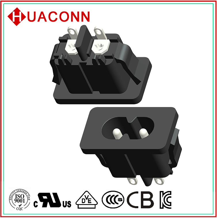 AC插座 8字座  八字插座  INLET SOCKET 器具輸入插座 C8 八字插座VDE UL KC