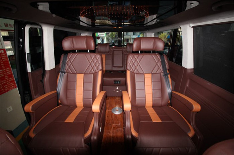 西安大眾凱路威豪華改裝 多功能航空座椅星空頂木地板