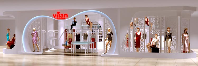 深圳viian服裝店 深圳服裝店設(shè)計(jì)哪家好 深圳服裝店設(shè)計(jì)*惠 深圳服裝店設(shè)計(jì)廠家