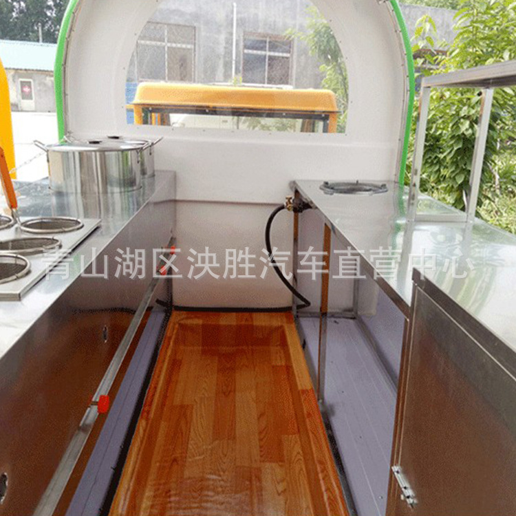 流動擺攤車油條包子早餐車三輪車不銹鋼電動快餐車多功能美食小吃車價格