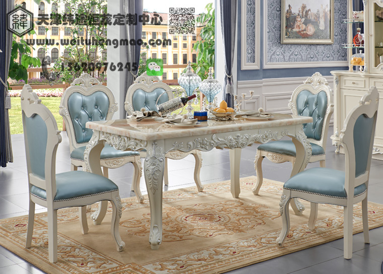 天津酒店大理石餐桌椅 飯店大理石餐桌椅 家庭大理石餐桌椅