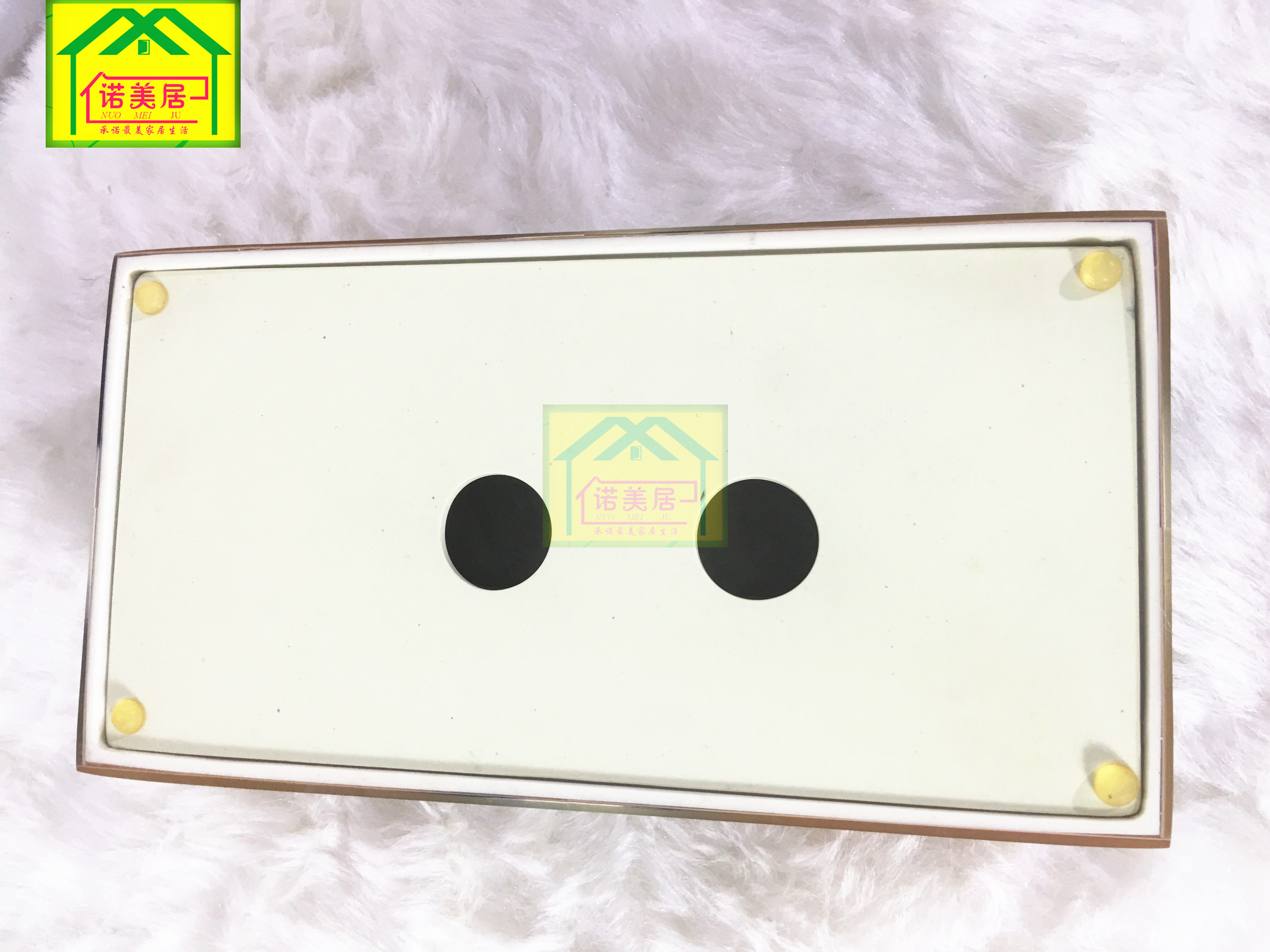 酒店用品套件 長方形仿牛角紙巾盒