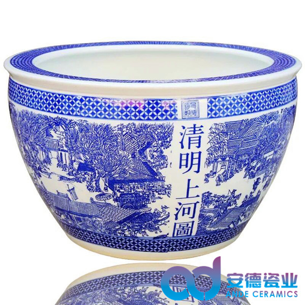 擺設(shè)陶瓷魚缸 景德鎮(zhèn)陶瓷缸 陶瓷泡澡缸