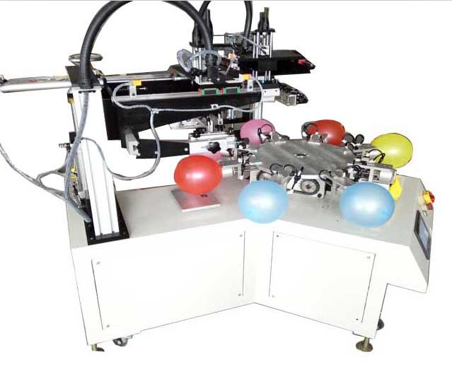 雙色全自動氣球絲印機