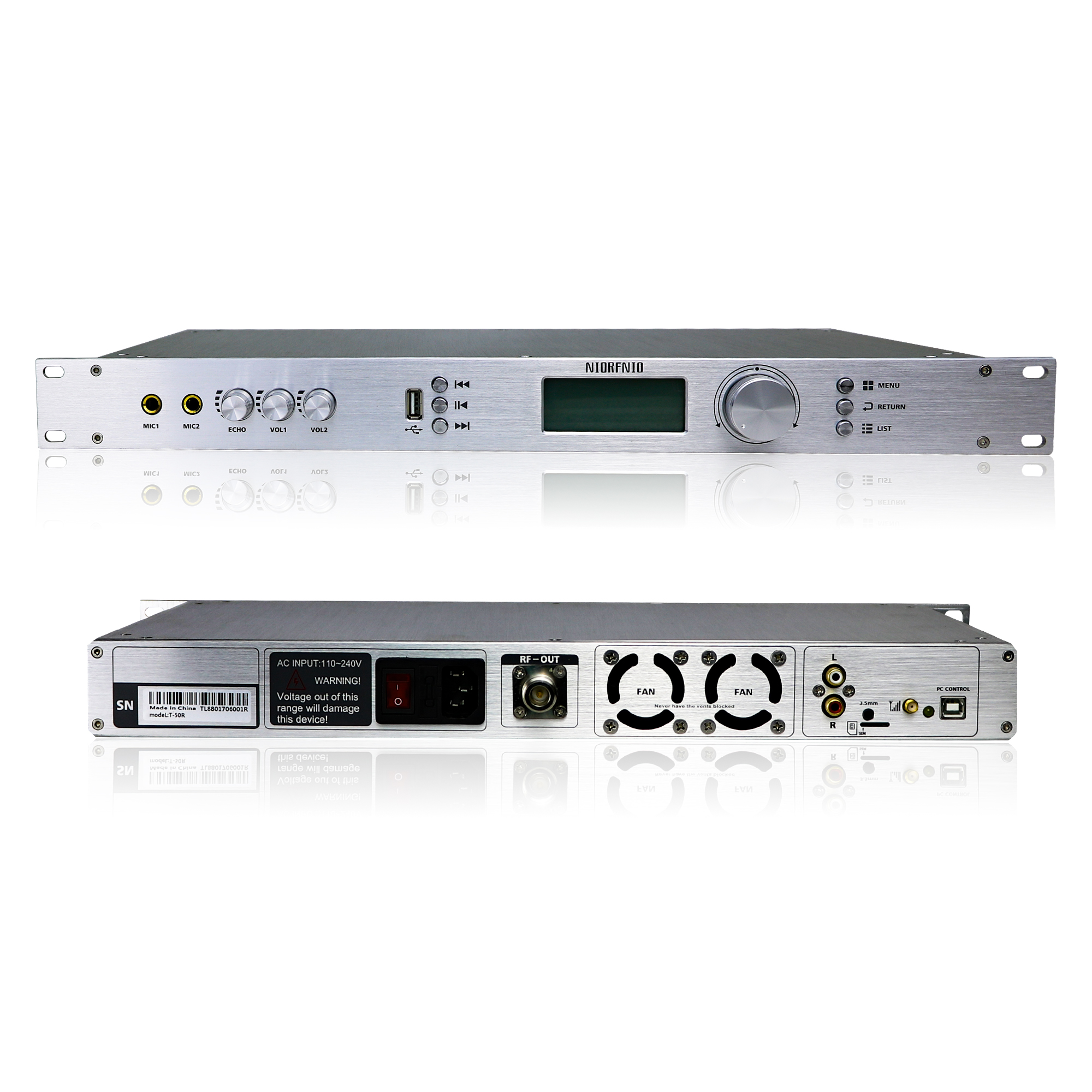 尼羅NIO-T50R FM調(diào)頻50W發(fā)射機(jī)分區(qū)控制調(diào)頻發(fā)射機(jī)定時(shí)任務(wù)整點(diǎn)打鈴