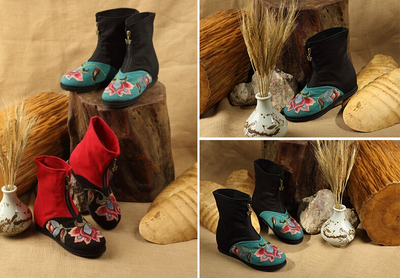 漢舞民族風(fēng)布鞋廠家原創(chuàng)千層底繡花鞋老北京布鞋批發(fā)加盟 俏顏