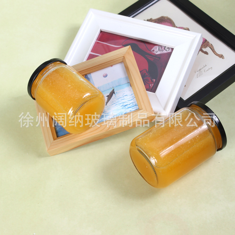 圓形果醬瓶腐乳辣椒醬玻璃瓶 蜂蜜瓶糖果罐燕窩密封瓶