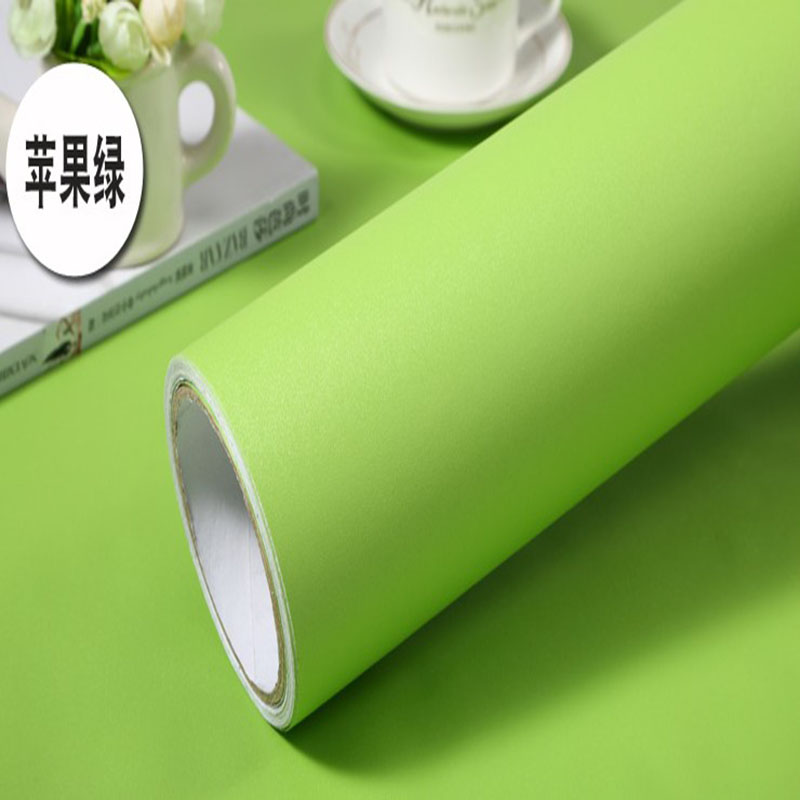 加厚家具翻新貼不透底素色自粘壁紙防水波音軟片亞光墻紙 PVC波音紙