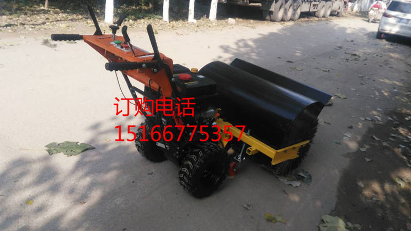 天津手扶式小型除雪車(chē) 帶滾刷冬季必備掃雪神器