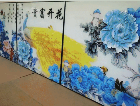 金屬打印機電視背景數(shù)碼平板打印機 深圳玻璃移門UV打印機