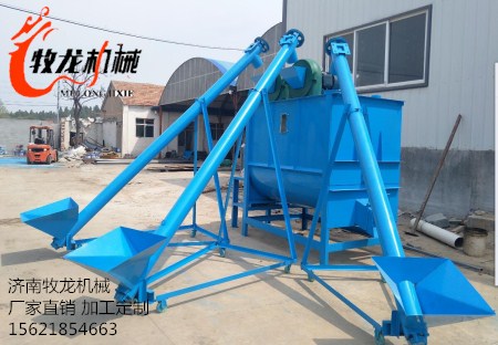 牧龍機(jī)械簡(jiǎn)易組裝 粉碎 -攪拌 -提升 -做顆粒一體化