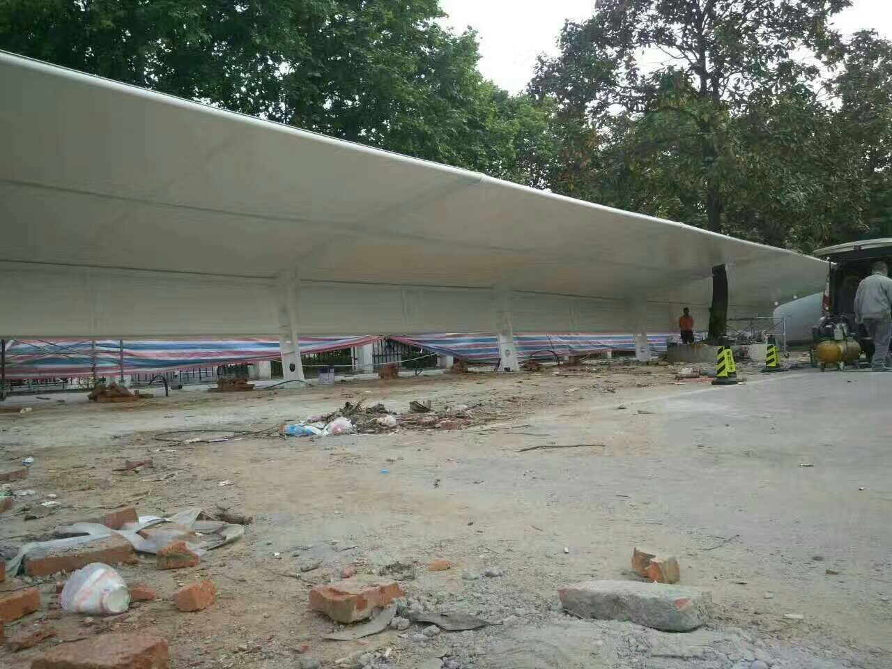 山東自行車棚安裝價格 濱州膜結構車棚訂做 泰安汽車棚生產廠家