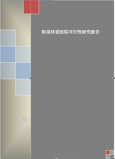 陽泉祥愛民營*可行性研究報告