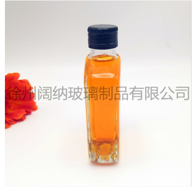 廠家熱銷新款100ml高白料厚底*鋁蓋江小白青春小酒瓶蒙砂酒瓶
