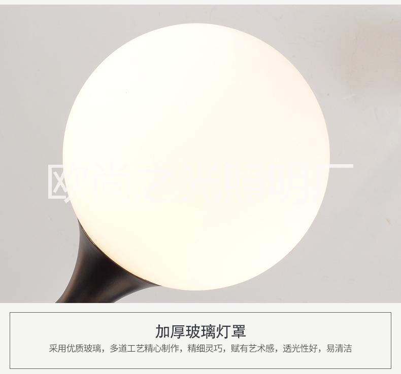 鐵藝北歐吸頂餐吊燈 現(xiàn)代臥室書房餐廳客廳酒店美式吸頂?shù)鯚襞l(fā) 2306