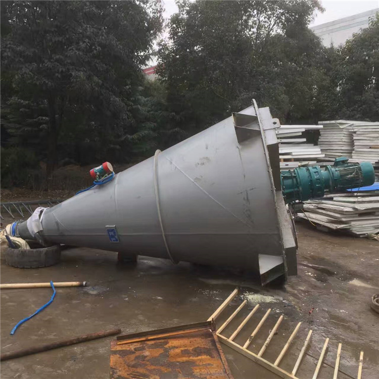湖南閑置二手雙螺旋錐形混合機*轉(zhuǎn)讓  二手雙螺旋混合機銷售熱線