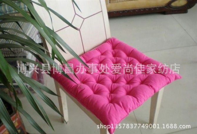 純棉老粗布加厚辦公室學(xué)生餐桌坐墊 純棉老粗布加厚坐墊純色坐墊