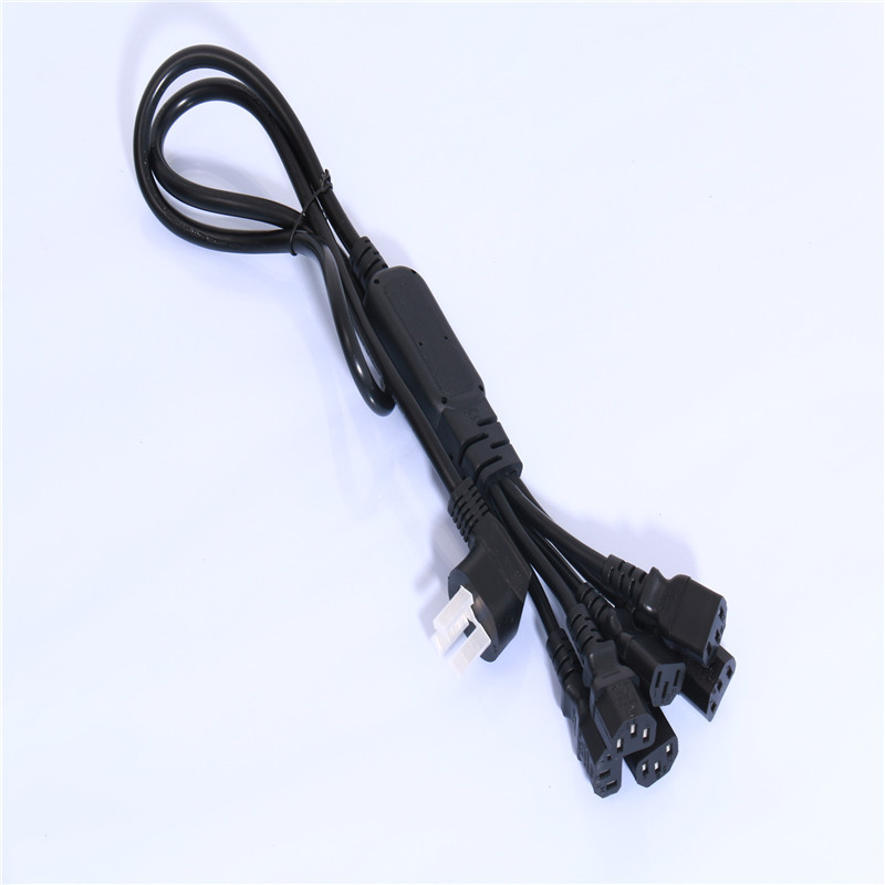 *電源線 *一出六品字尾電源 國際電源線 廠家直銷