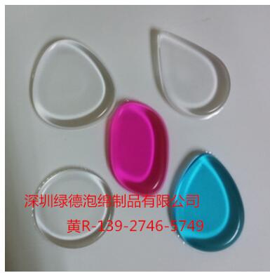 硅膠粉撲水滴透明化妝粉底撲粉底液氣墊bb霜果凍不吃粉化妝工具