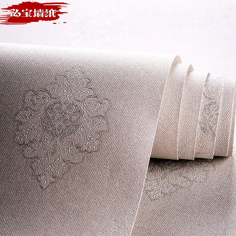 廣西現(xiàn)代3d無紡布?jí)垳剀八厣蛷d書房臥室壁紙環(huán)保立體粉色墻紙