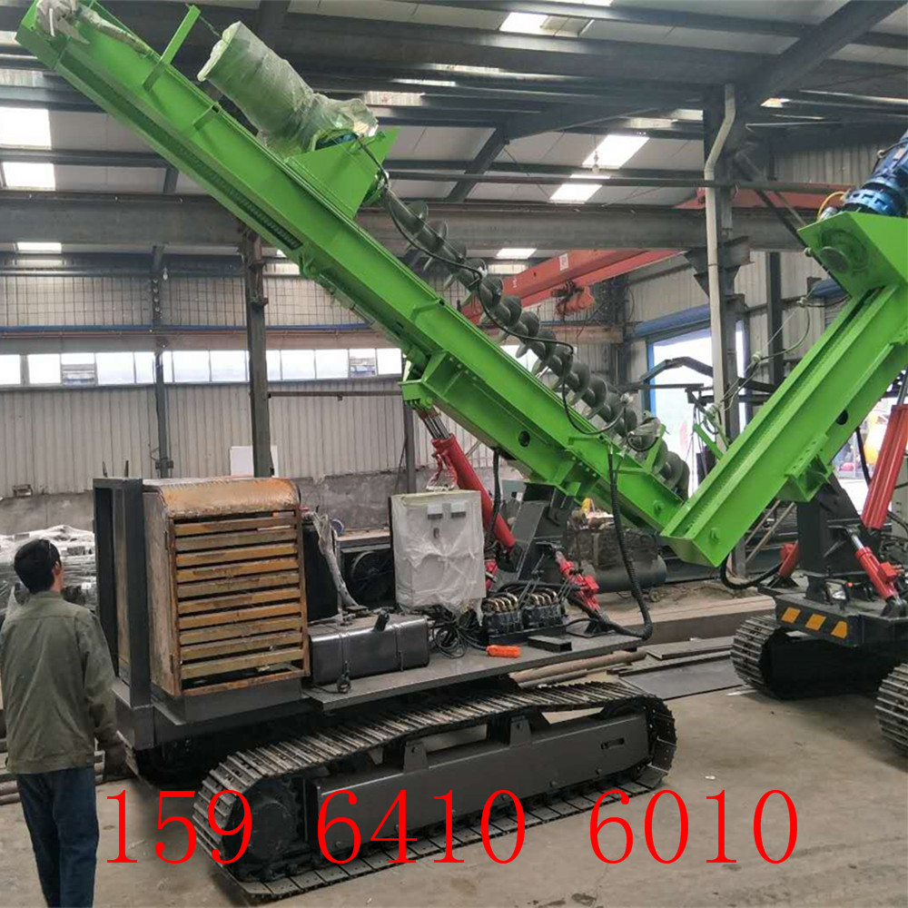 光伏打樁機(jī) 履帶式光伏打樁機(jī) 長(zhǎng)螺旋光伏打樁機(jī)
