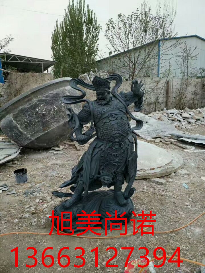 青石 四大天王佛像