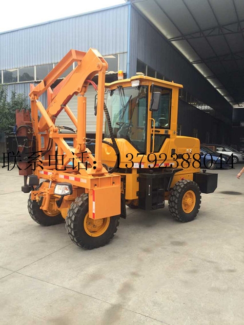 公路護欄打樁機 護欄打樁機圖片 精工制造品質(zhì)有保障