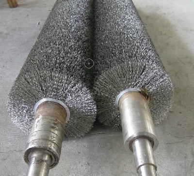 工業(yè)鋼絲輥 不銹鋼絲鍍銅絲刷輥除銹 江蘇刷纏繞鋼絲輥 廣東值毛式鋼絲輥刷