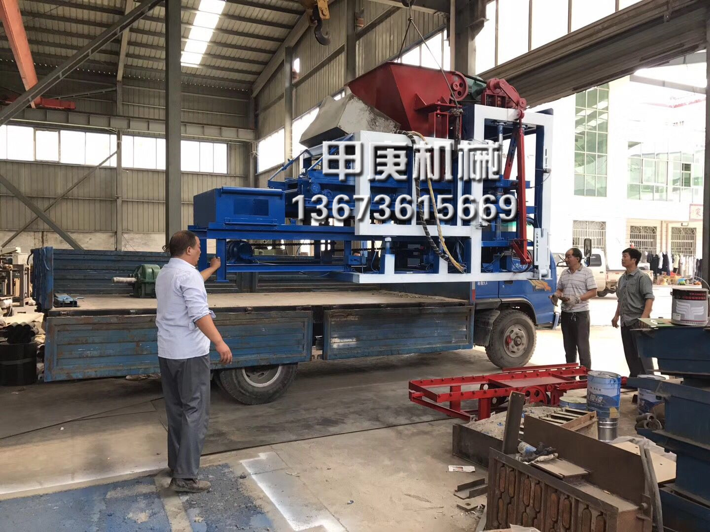 河南甲庚4-25 全自動疊板型空心磚機 水泥制磚機出類拔萃