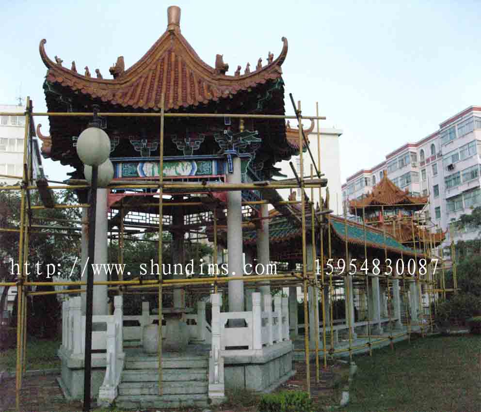 古建筑彩繪寺廟彩繪背景墻壁畫