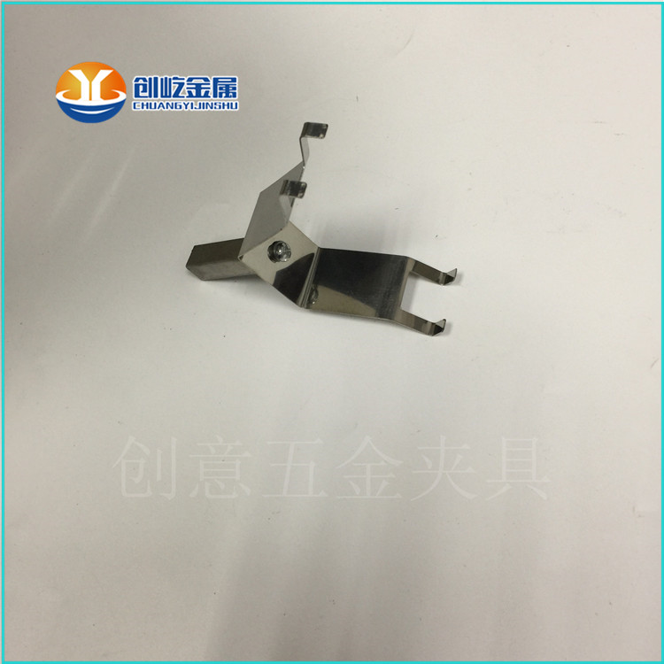 供應(yīng)電鍍彈片彈叉夾子 五金加工生產(chǎn)廠家噴油夾具鋼片定制