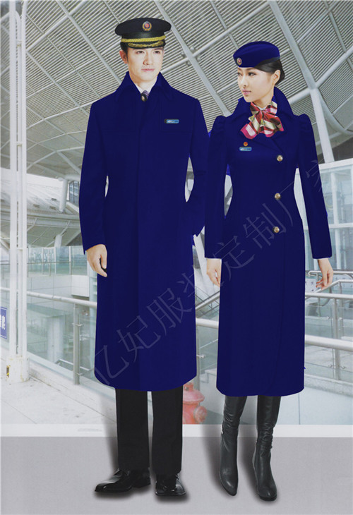 空姐毛呢長(zhǎng)款大衣 前臺(tái)女士大衣