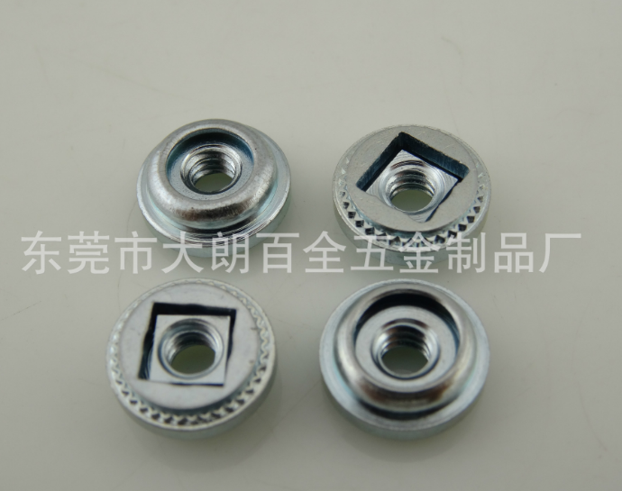 廠家專業(yè)生產(chǎn)浮動(dòng)螺母自鎖鎖緊壓鉚螺母AS系列類彈性緊固件可定制