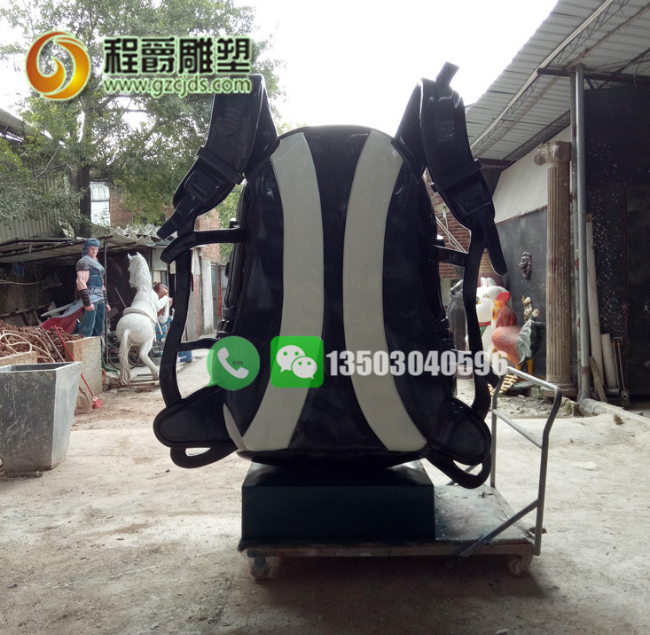 仿真雕塑玻璃鋼背包 拉桿行李箱雕塑 廣告招牌雕塑