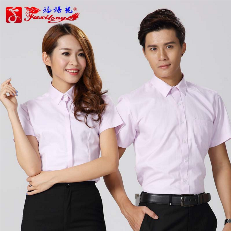 廠家直銷男女短袖小方領(lǐng)襯衫 職業(yè)裝定制 工作服logo定制 工作服生產(chǎn)廠家 工作服批發(fā)價(jià)格 商務(wù)襯衫批發(fā)價(jià)格