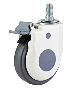 醫(yī)療輪廠家 醫(yī)療輪供應(yīng)商 醫(yī)療輪批發(fā)  美式單軸合金超級人造膠醫(yī)療輪