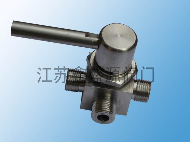T型卡套式三通高壓換向球閥 天然氣高壓球閥 鑫盛源閥門卡套