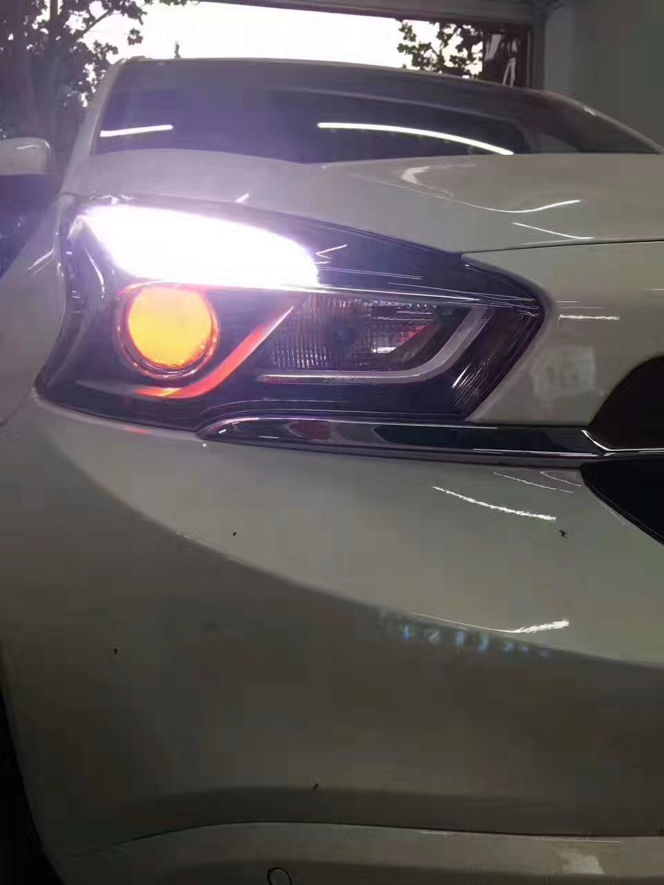 石家莊永誠(chéng)改燈，瑞虎7改氙燈前大燈變亮