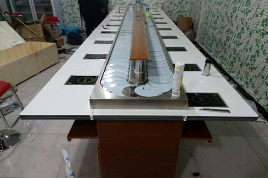 旋轉(zhuǎn)小火鍋串串設(shè)備*銷售 萬仕和回轉(zhuǎn)轉(zhuǎn)鍋