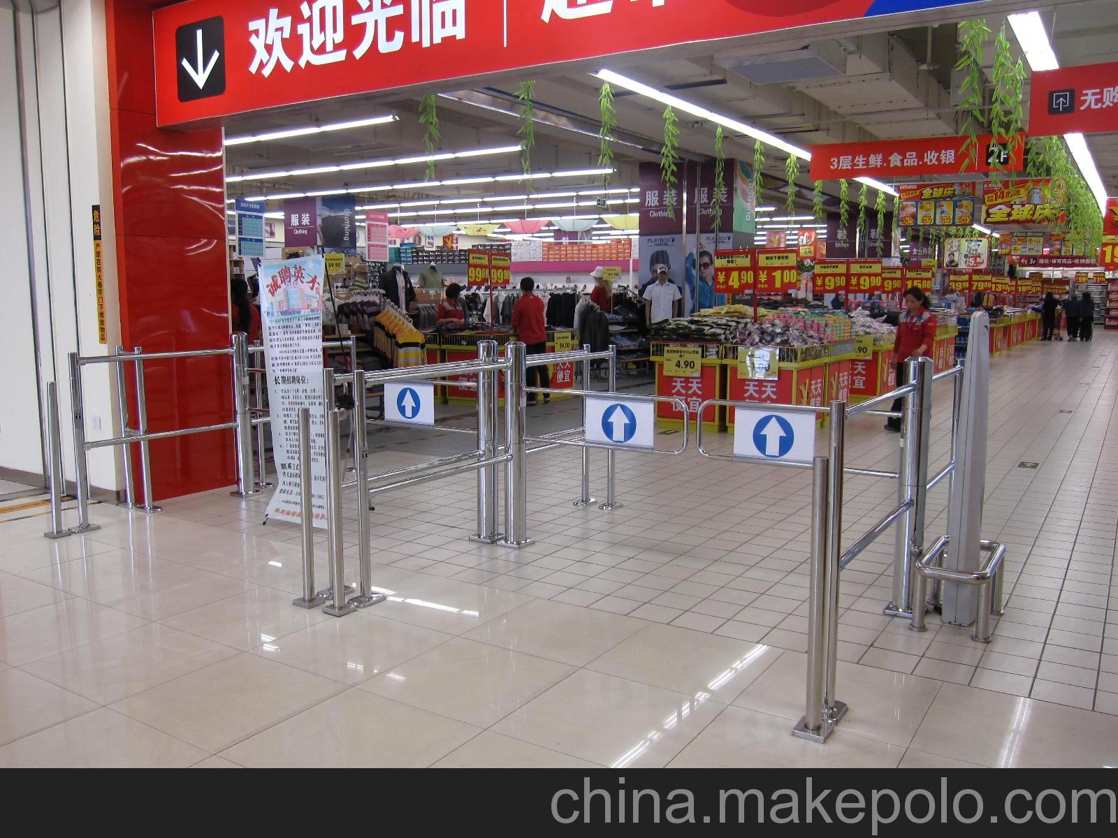 超市進(jìn)出口器 超市感應(yīng)閘機(jī)