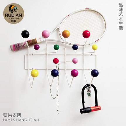 如典 創(chuàng)意時尚陳冠希家居糖果衣帽架鉤 掛衣架
