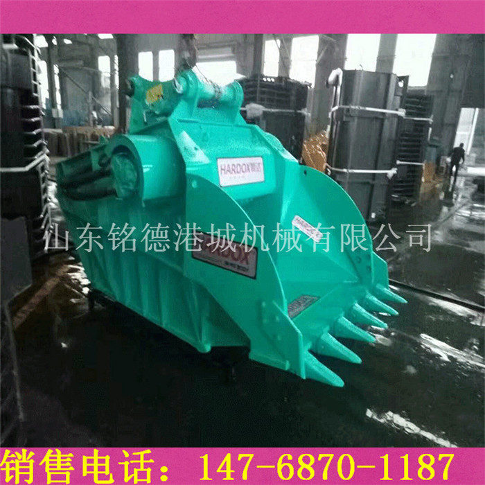 挖機顎式破碎斗 挖機破碎斗  挖掘機破碎石塊 環(huán)?？捎?  title=