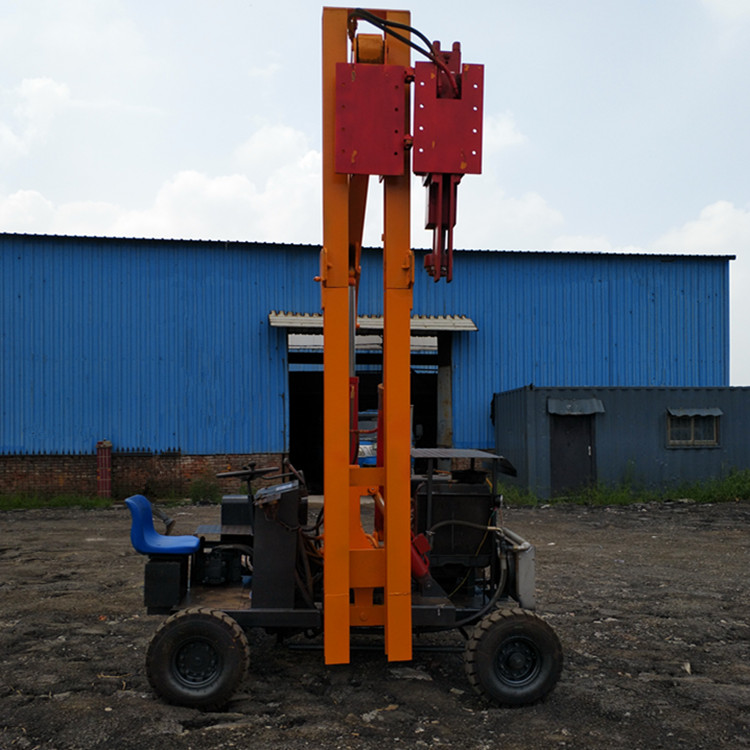 小型護欄打樁機 液壓護欄鉆孔機