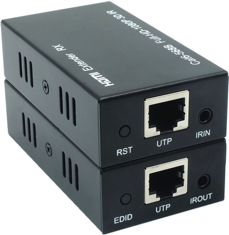 供應(yīng)品為HDMI單網(wǎng)線延長器60米，1080P無損視頻無失真雙絞線傳輸器