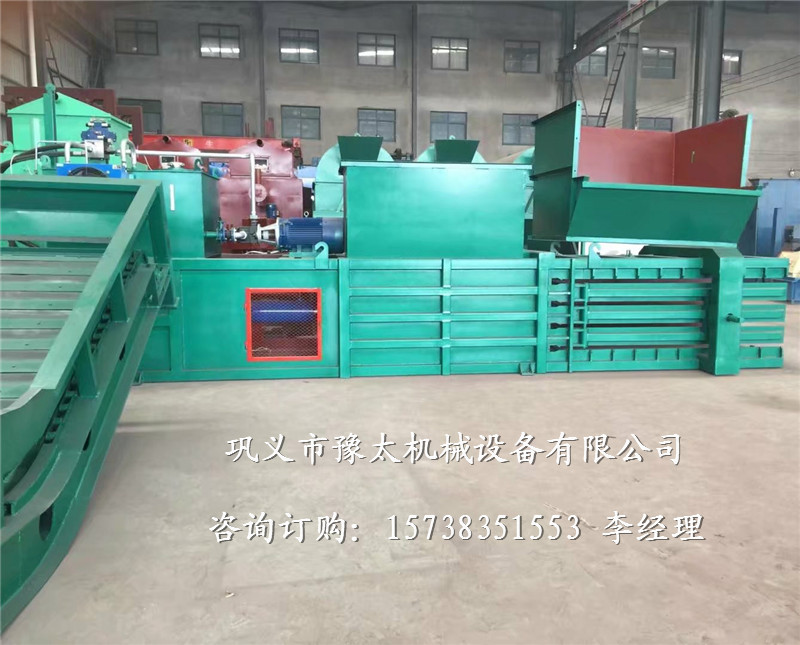 熱銷液壓打包機 電腦控制廢衣物捆包機 紙箱廠下腳料打捆機 廢品廢紙打包機